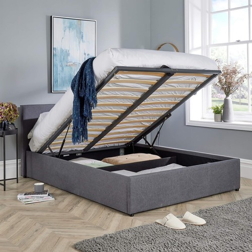 Ottoman double storage bed - ottoman,