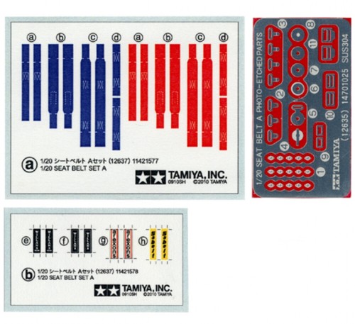 Tamiya seat belt set - tamiya,