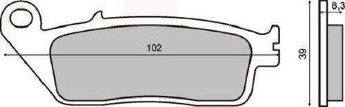 Front brake pads triumph - front,