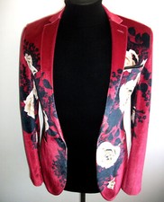 PINK FLORAL VELVET VELOUR SUIT