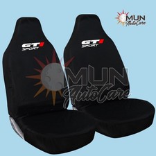 Front Seat Covers VW Golf GTI Sport 1+1 – Waterproof, Universal Fit, Red-Black