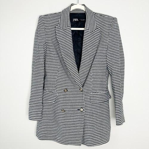 Zara black white houndstooth - zara,