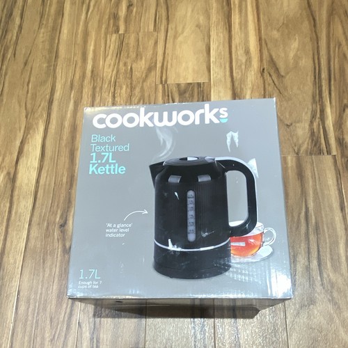 Cookworks black textured 7l - cookworks, 1.7l