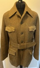 Vintage INVERTÈRE Newton Abbot Harris Tweed Wool Shooting Field Coat Jacket 42 M