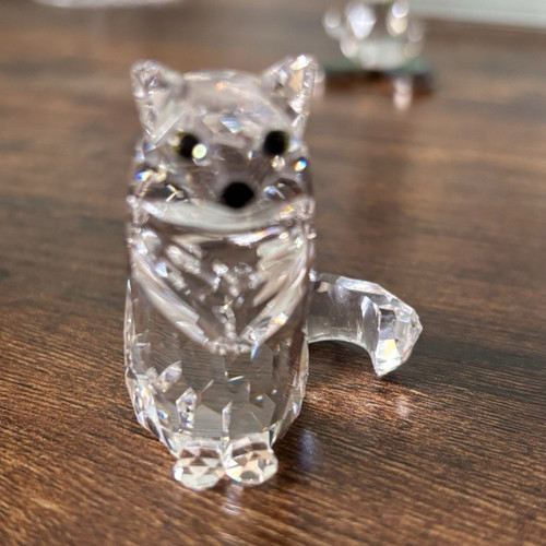 Swarovski crystal cat figurine - swarovski,
