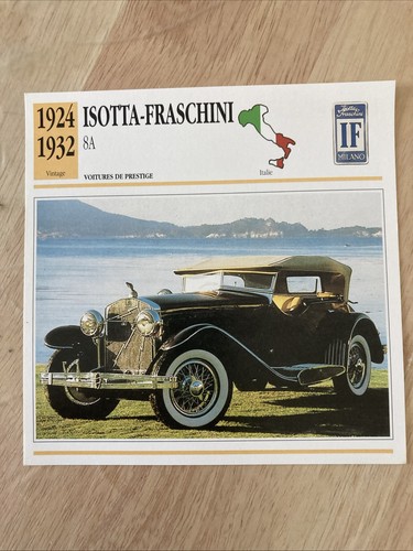 Isotta fraschini 1924 1932 - fraschini, 1924-1932