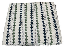 Indian Kantha Quilt Bedspread
