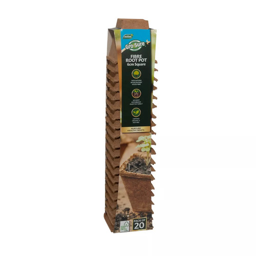 Gro sure square - pots, 6cm