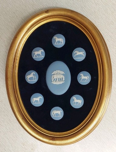 Wedgwood blue jasper ware - blue, "the