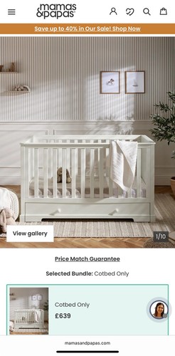 Mamas papas oxford - mamas, cot