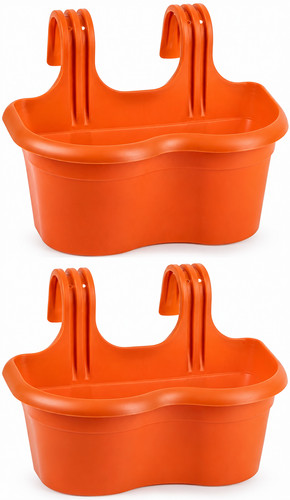 Hanging railing planter - railing,