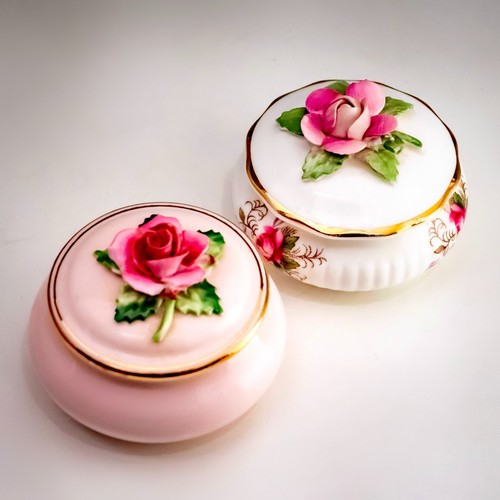 Miniature applied rose trinket - miniature,