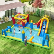 Inflatable water slide bouncy - water,