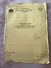 London Underground Tube Train Railway Supplement Piccadilly Line Plan Map