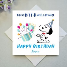 Snoopy birthday card