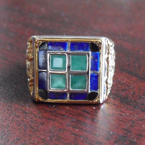 Franklin mint emerald 925 - mint,