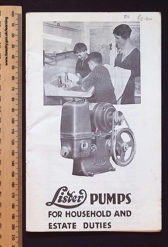 Lister pumps for household - lister, &