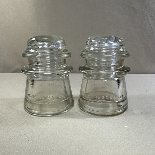 Two vintage hemingray clear - 17,