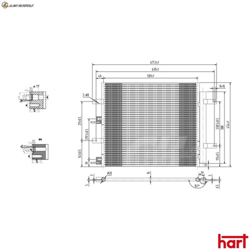 Condenser air conditioning - condenser,