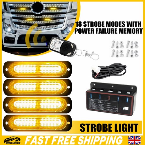 Car 12 led strobe - 4x,