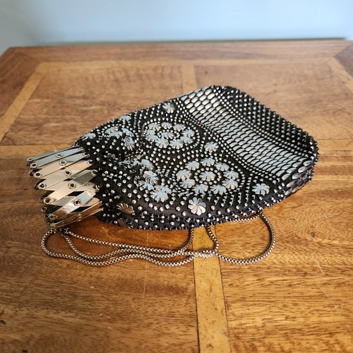 Vintage silver mesh bead - vintage,