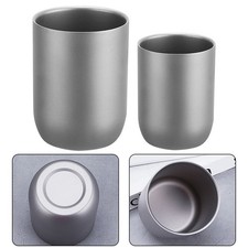 Insulated Coffee Cup for Outdoor Adventures 240ml8oz Double Walled Ti Cup