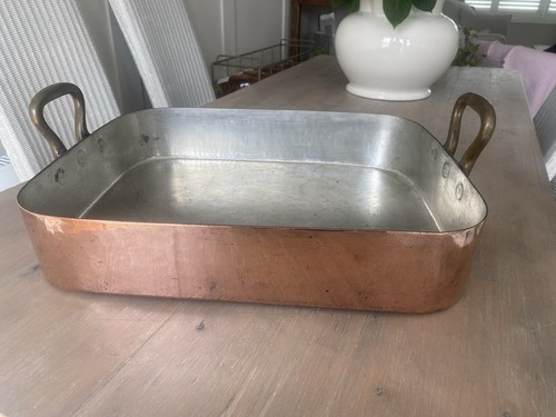 Huge copper roasting pan - copper,