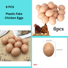Plastic Fake Chicken Eggs