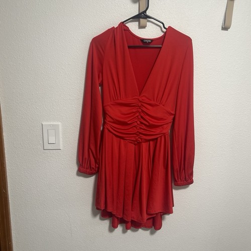 Chicme woman red dress - red,