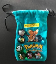 7 X Pokemon Marbles + Bag