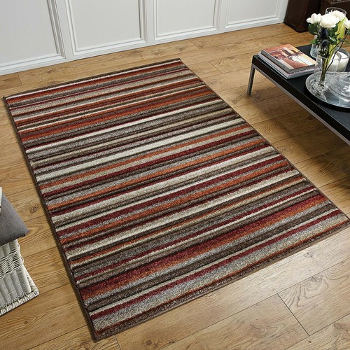 Striped rug red - striped,