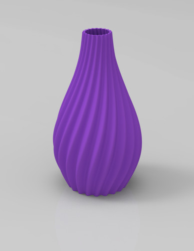 Twist bloom vase 3d - twist,