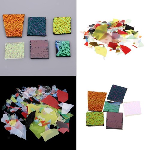 56g assorted dichroic glass - 56g,