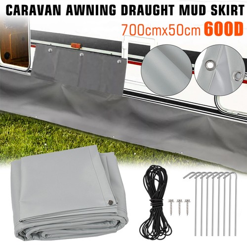 Caravan awning mud draught - awning,