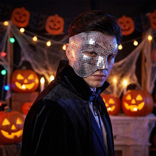 Disco ball glitter - disco, mask