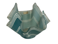 Vintage Art Glass Handkerchief