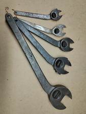 Collection Of Straight Clyburn Style Adjustable Spanners Early 