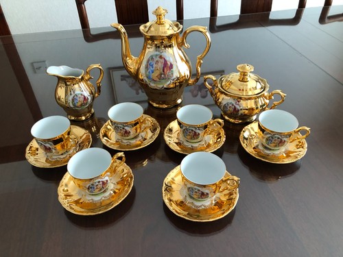 Vintage porcelain gold - porcelain,