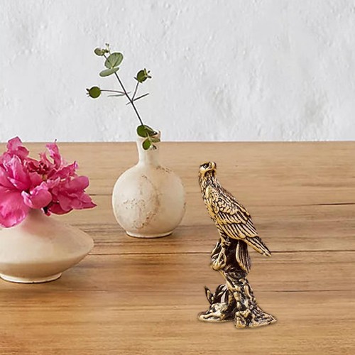 Brass eagle statue home art - statue,
