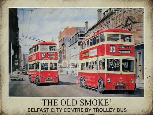 Belfast trolley bus nostalgic - belfast,