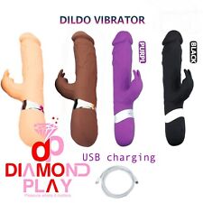Realistic Big Rampant Rabbit Vibrator Rotating Big Luxury Sex Toy For Women