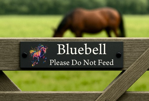 Personalised stable gate sign - personalised,