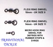 MATT BLACK  FLEXI RING SWIVELS