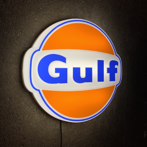 Gulf logo led - gulf, box