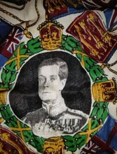 Rare King Edward VIII Coronation Silk Handkerchief 1937