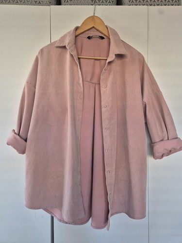 Zara pink corduroy overshirt - pink,