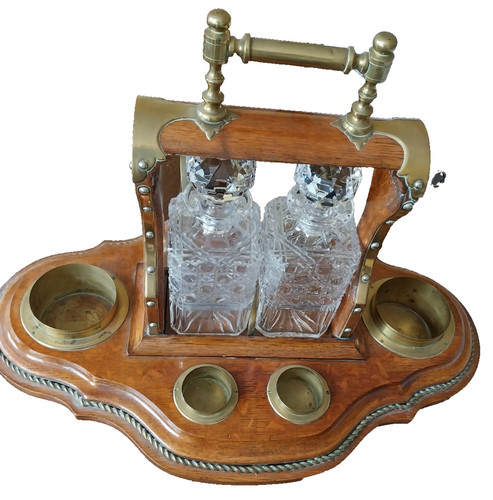 Victorian oak and brass - , bound