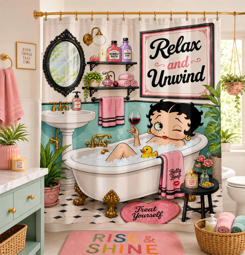 Betty boop bathtub shower - boop,
