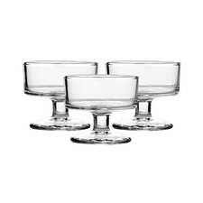 Ice Cream Cup 3pc Set Clear