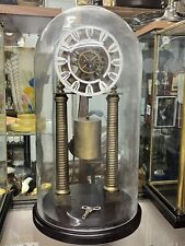 Skeleton Clock With Glass Dome. With Key. Large & Impressive